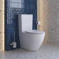 Унитаз-компакт безободковый с сиденьем и смывом TORNADO BelBagno SFERA-TOR BB2141CP-TOR/SC 2019672205