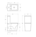 Унитаз-компакт безободковый c cиденьем BelBagno ARDENTE-R BB02093CPR/SC 400216028