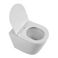 Унитаз приставной безободковый с сиденьем BelBagno FLAY-R BB1003CBR/SC BB1003CBR/SC