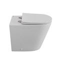 Унитаз приставной безободковый с сиденьем BelBagno FLAY-R BB1003CBR/SC BB1003CBR/SC