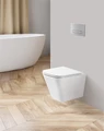 Унитаз подвесной безободковый с сиденьем BelBagno ARDENTE-R BB520CHR/SC BB520CHR/SC