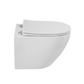 Унитаз подвесной безободковый с сиденьем BelBagno SFERA-R BB046CHR/SC BB046CHR/SC