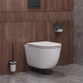 RELAX Унитаз подвесной, безободковый с системой смыва "Торнадо", с сиденьем soft close, 53 см, CZR-3806-53-TH-TOR/SC CZR-3806-53-TH-TOR/SC