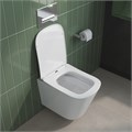 Унитаз подвесной безободковый с сиденьем BelBagno DUE 2.0 BB7107CHR/SC BB7107CHR/SC