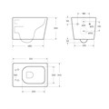 Унитаз подвесной безободковый с сиденьем BelBagno DUE 2.0 BB7107CHR/SC BB7107CHR/SC