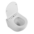 UNO 2.0 Унитаз подвесной безободковый с сиденьем дюропласт soft close BB7306CHR/SC BB7306CHR/SC