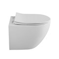 UNO 2.0 Унитаз подвесной безободковый с сиденьем дюропласт soft close BB7306CHR/SC BB7306CHR/SC