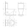 Унитаз-компакт безободковый со смывом TORNADO BelBagno SFERA-TOR BB2141CP-TOR 01391160879