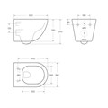 Унитаз подвесной безободковый BelBagno SFERA-TOR BB046CH-TOR 0410610874