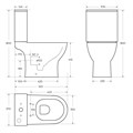 Унитаз-компакт безободковый с сиденьем BelBagno LOUNGE BB045CPR/SC 68804669