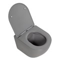 Унитаз подвесной безободковый. серый матовый BelBagno COLORATO BB062CHR-GR 0730859217