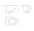 Унитаз подвесной безободковый BelBagno ACQUA BB340CHR 02107231969