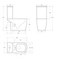 Унитаз-компакт безободковый BelBagno PRADO BB10150CP 0302858782