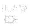Унитаз подвесной безободковый BelBagno MARINO BB105CHR 0493693703