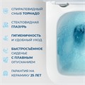 DUE-TOR Унитаз подвесной, безободковый, с системой смыва "Торнадо", с сиденьем soft close, BB5171CH-TOR/SC BB5171CH-TOR/SC