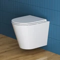 Унитаз подвесной безободковый с сиденьем BelBagno TRE BB8001CHR/SC BB8001CHR/SC