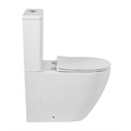 Унитаз-компакт безободковый с сиденьем BelBagno SFERA-R BB2141CPR/SC 861344470