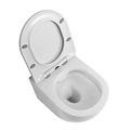 Унитаз подвесной безободковый с сиденьем BelBagno UNO 2.1 BB7006CHR/SC BB7006CHR/SC