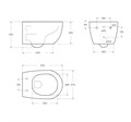 Унитаз подвесной безободковый BelBagno PROSPERO BB507B 01129066140