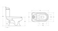 Унитаз-компакт CEZARES KING PALACE CZR-163-T 1906387088