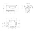 Унитаз подвесной безободковый BelBagno BOHEME BB115CH 0432292278