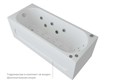 Акриловая прямоугольная ванна Aquatek Оберон 150*70 без фронтального экрана, без гидромассажа, вкленный сварной каркас OBR150-0000004