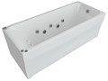 Акриловая прямоугольная ванна Aquatek Альфа 140х70 с фронтальным экраном, без гидромассажа, сборно-разборный сварной каркас, слив справа ALF140-0000024