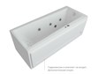 Акриловая прямоугольная ванна Aquatek Либра 150х70 с фронтальным экраном (слив справа), без гидромассажа, сборно-разборный сварной каркас LIB150-0000040