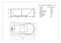 Акриловая ванна Aquatek Мартиника 180x90 прямоугольная, универсальная, с каркасом и экраном, без гидромассажа MAR180-0000068