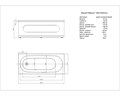 Акриловая ванна Aquatek Оберон 160 прямоугольная, универсальная, без каркаса, без экрана, без гидромассажа OBR160-0000086