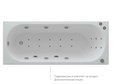 Оберон 160 пустая с фр.экр.(слив слева) OBR160-0000026