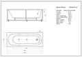Акриловая прямоугольная ванна Aquatek Оберон 180 с фронтальным экраном (слив справа), без гидромассажа, сборно-разборный сварной каркас OBR180-0000009