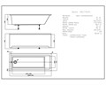 Акриловая прямоугольная ванна Aquatek Eco-Friendly София 170х70 без фронтального экрана, без гидромассажа, без опоры(каркаса) SOF170-0000001