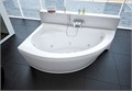 Акриловая асимметричная ванна Aquatek Аякс-2 170х110 без фронтального экрана, без гидромассажа, сборно-разборный сварной каркас (левый) AYK170-0000005