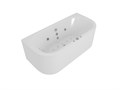 Акриловая асимметричная ванна Aquatek Морфей 190х90 без фронтального экрана, без гидромассажа, вклеенный цельнометаллический сварной каркас MOR190-0000006