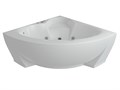 Акриловая угловая ванна Aquatek Поларис-2 155х155 без фронтального экрана, без гидромассажа, вклеенный цельнометаллический сварной каркас POL2-0000004
