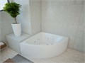 Акриловая угловая ванна Aquatek Юпитер 150х150 без фронтального экрана, без гидромассажа, вклеенный цельнометаллический сварной каркас UPT150-0000046
