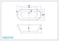Ванна отдельностоящая Хорса 168х76 AQ-5776