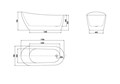 Ванна отдельностоящая Лагуна 170х78 AQ-K133778WT