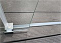 AQ.WISL.120.1CH Душевая перегородка раздвижная Walk in с держателем 1200x2000 профиль хром, стекло прозрачное 8мм AQ.WISL.120.1CH