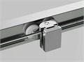 AQ.WISL.120.1CH Душевая перегородка раздвижная Walk in с держателем 1200x2000 профиль хром, стекло прозрачное 8мм AQ.WISL.120.1CH