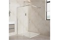 AQ.WISL.120.1CH Душевая перегородка раздвижная Walk in с держателем 1200x2000 профиль хром, стекло прозрачное 8мм AQ.WISL.120.1CH