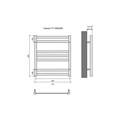 Сириус П7 500х600 Полотенцесушитель Aquatek (черный муар) AQ DP0760BL