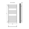 Лира П16 500х1100 Полотенцесушитель Aquatek AQ KP1610CH