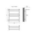Альфа П7 500х600 Полотенцесушитель Aquatek AQ RRP0760CH
