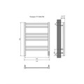 Поларис П7 500х600 Полотенцесушитель Aquatek (черный муар) AQ KO0760BL