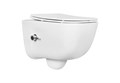 Унитаз подвесной с функцией биде безободковый фарфоровый AQUATEK ДИВА AQ2012B-00 510*350*360 мм AQ2012B-00
