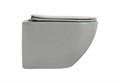 Унитаз подвесной безободковый Aquatek ЕВРОПА AQ1901-MG 525*360*320, серый матовый, с сиденьем Soft Close AQ1901-MG