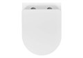 AQ2004T-00 МИЯ Унитаз компакт подвесной безободковый 490*370*340мм,смыв TORNADO, тонкое сиденье с механизмом плавного закрывания, крепеж AQ2004T-00