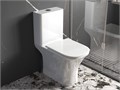 Унитаз напольный, безободковый TORNADO, Aquatek Optima T Square, 655х340х795 AQ4421-00